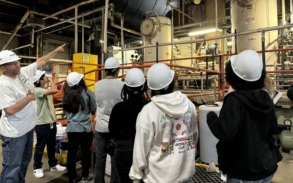 MCAP students were led on a tour of the Blount Generating Station by Ryan Johnson.