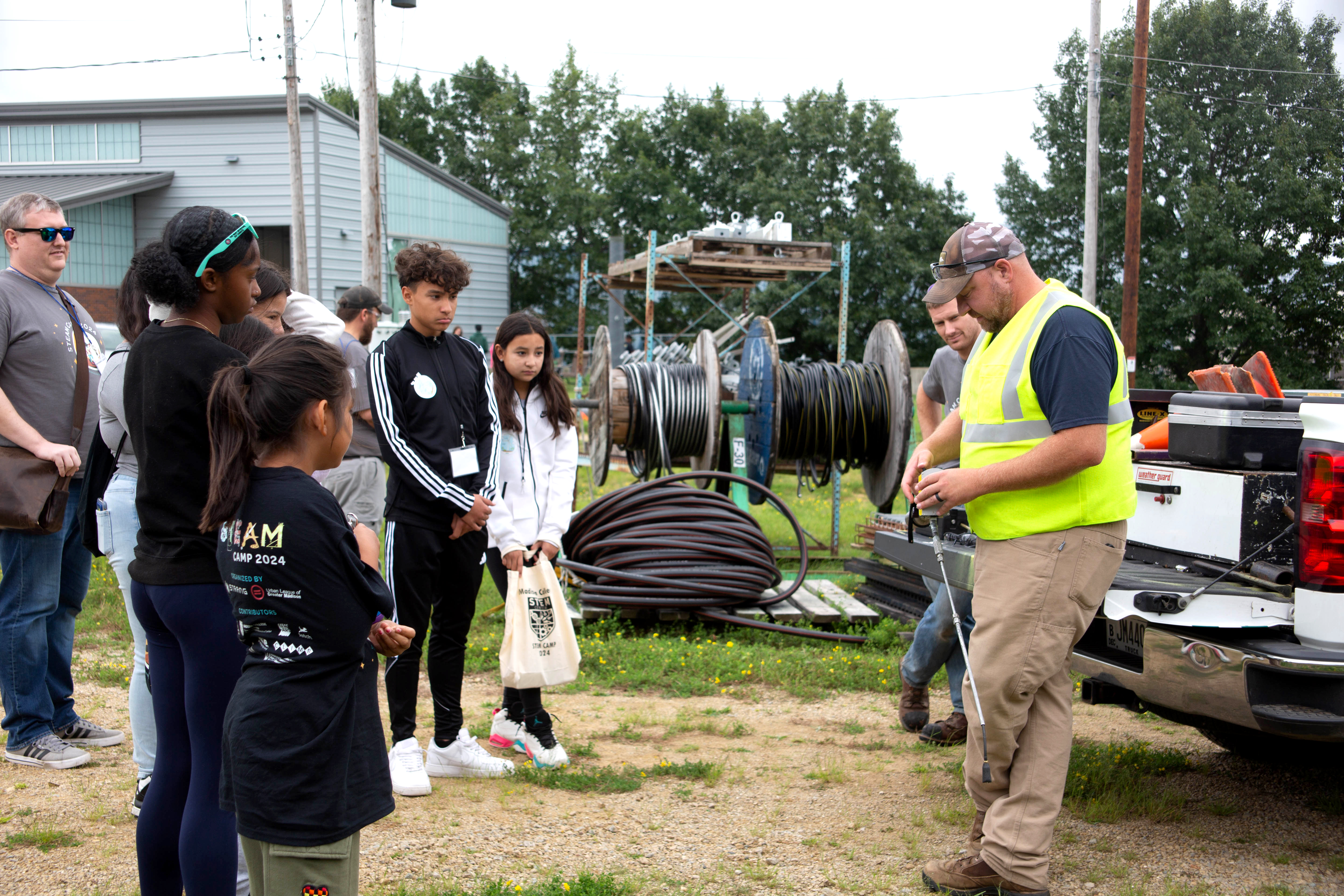 Middle school students learn about how energy is distributed throughout our community.