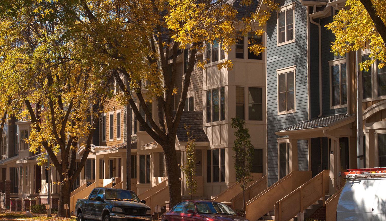 Apartment buildings in Madison.