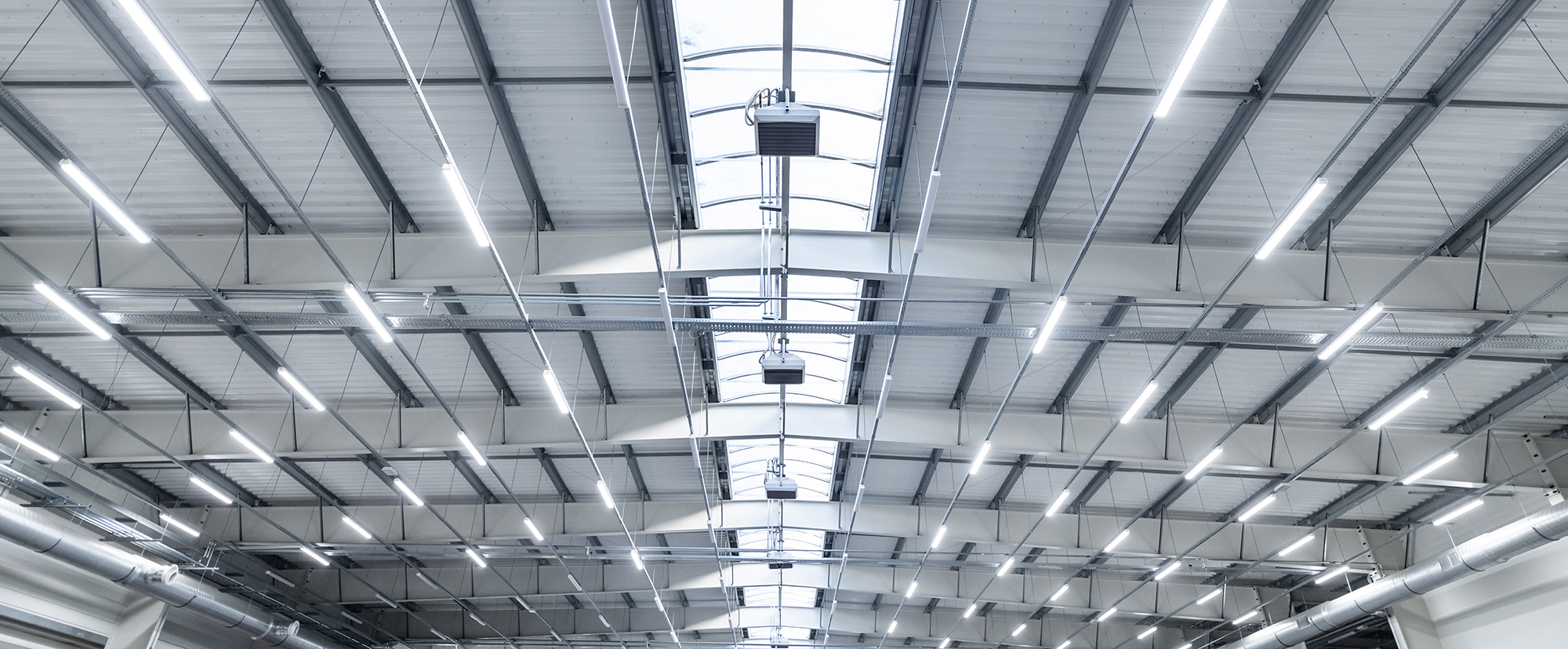 LED lighting in warehouse
