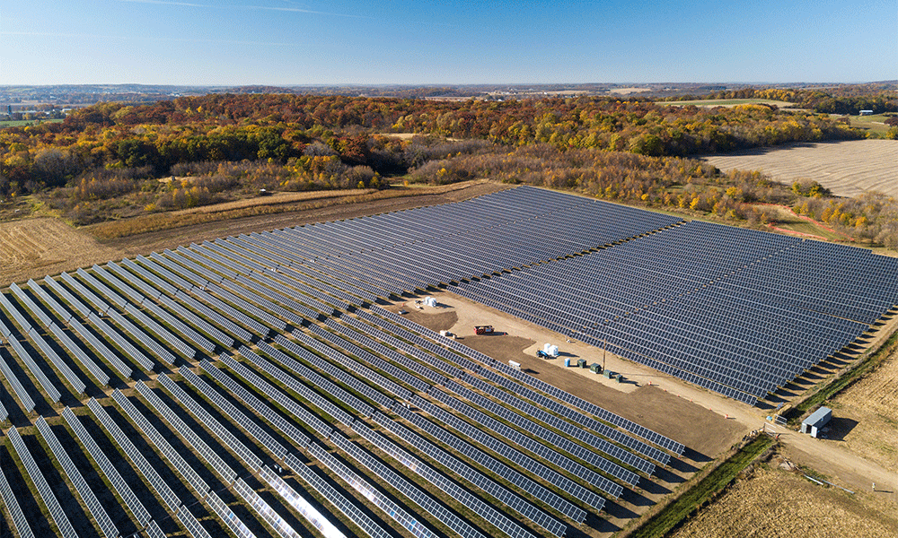 Strix Solar under construction in Fitchburg.