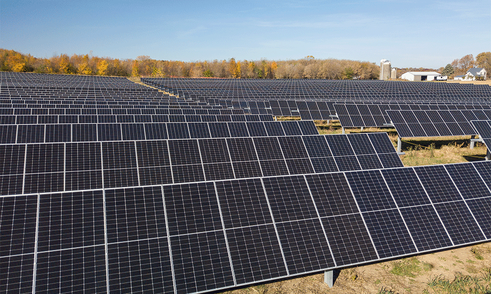 MGE's Strix Solar array in Fitchburg